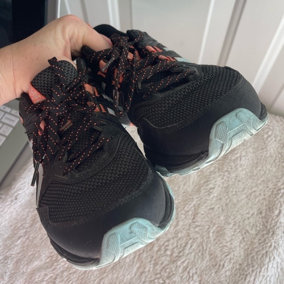 Asics Gel Venture 8 Trail Black pink blue Running Shoes - Picture 11 of 11